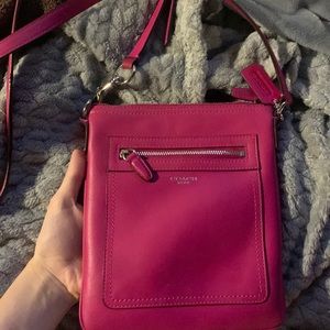 coach cross body pink purse